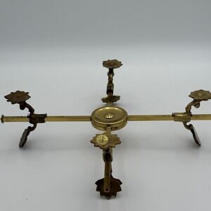Andrea by Sadek Vintage Brass Adjustable Bowl Stand Centerpiece Japan Floral